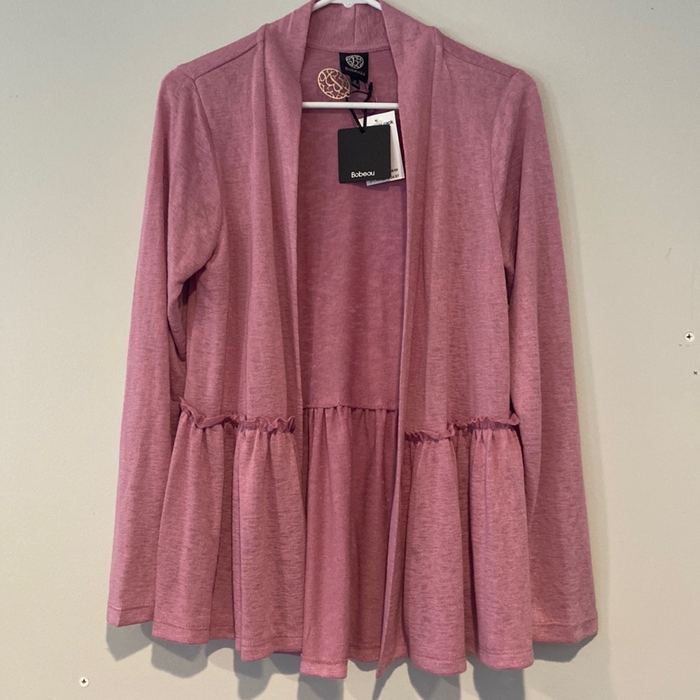 NWT Bobeau Open Front Long Sleeve Cardigan in Sz Medium - Picture 1 of 10